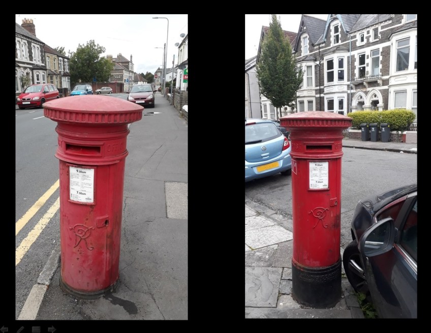 Victorian Pillar Boxes in Roath, Cardiff - Beresford Road / Spring Gardens Place and Connaught Road CF24 3PT