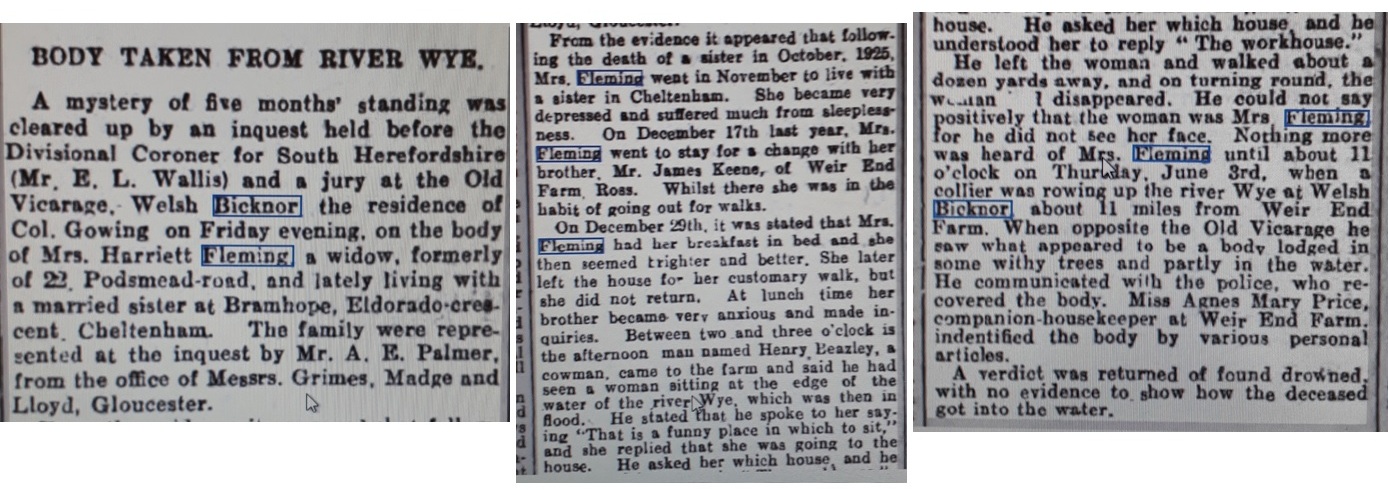 harriett fleming inquest