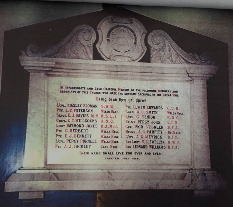 war memorial crwys hall methodist church