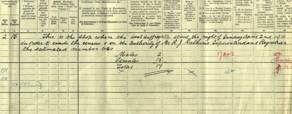 1911 Census for 34 Albany Road