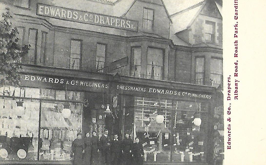 34 Albany ROad, Roath, Cardiff, Postcard.