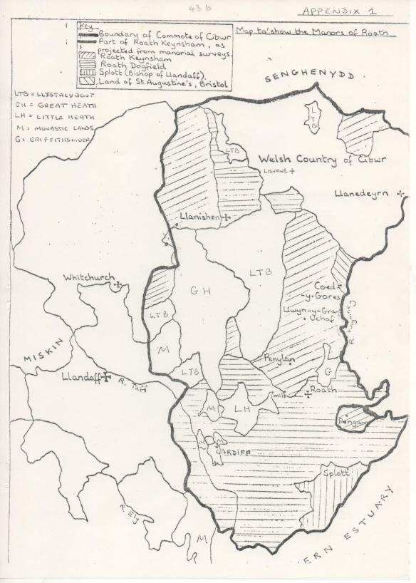 Map of the Manors of Roath