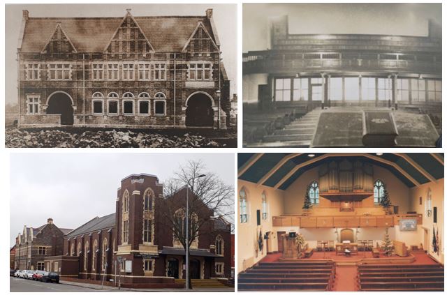 Albany Road Baptist church old and new