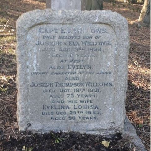 Ernest Willows headstone Cathays