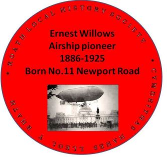 Ernest Willows plaque