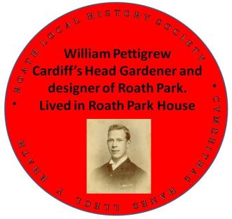 WIlliam Pettigrew plaque Roath Cardiff