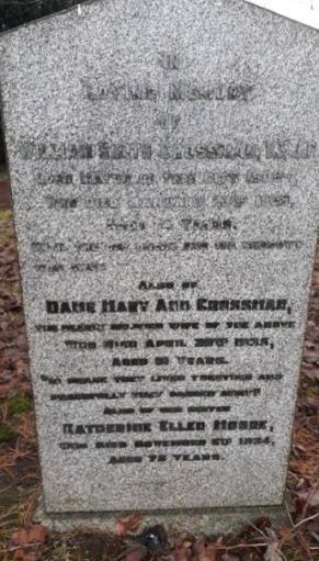 William Crossman Gravestone at Cathays Cemetery
