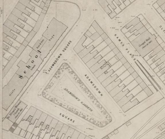 Adamsdown school map1900