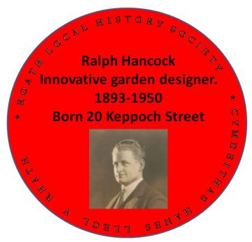 Ralph Hancock red plaque