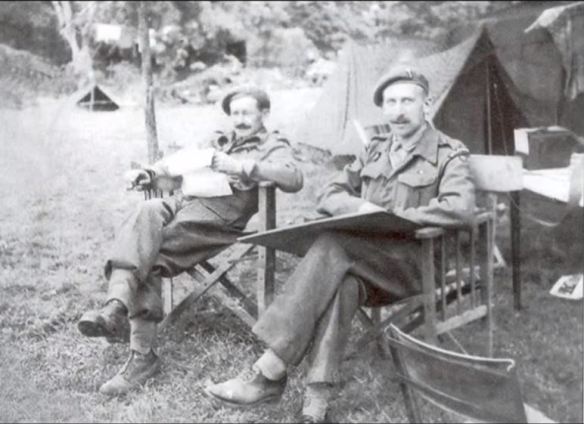 Maurice Trunbull wartime shot - another image with another officer