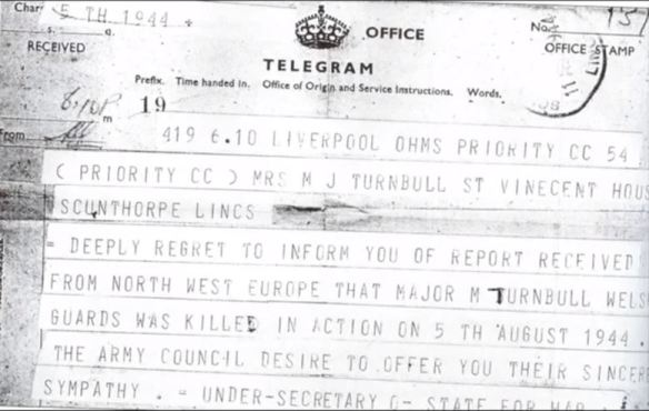 Maurice Turnbull death telegram