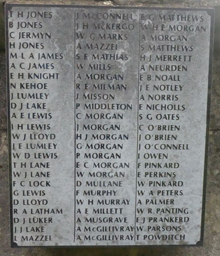 St Saviour's Splott War Memorial Plaque Panel c