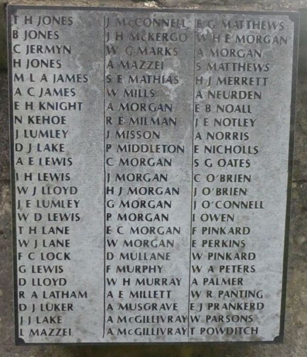 St Saviour's Splott War Memorial Plaque Panel c