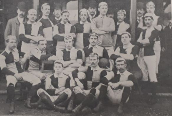 Cardiff 1888-89 team Norman Biggs middle row 2nd from left