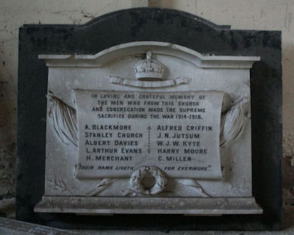 Charles Street Wesleyan Methodist Church Memorial