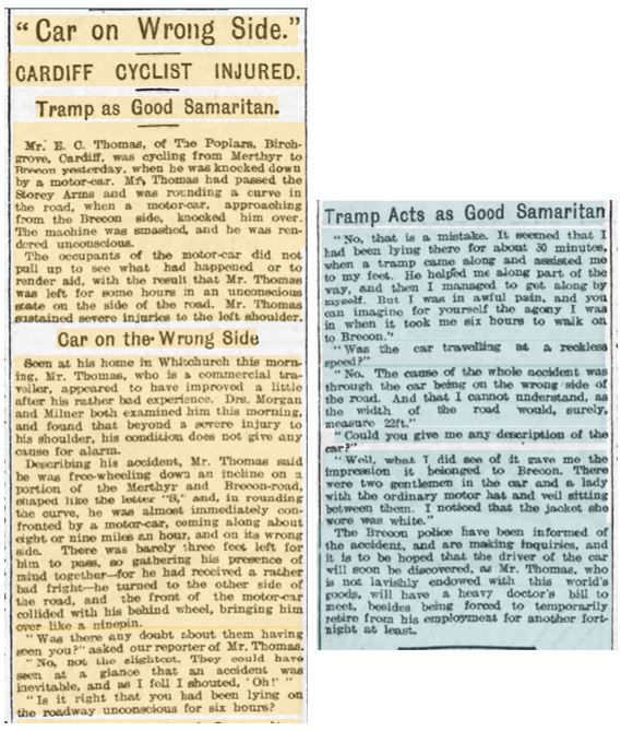 F2 E C Thomas 19 Jun 1907 Evening Express and Evening Mail
