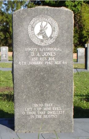 David Aeron Jones headstone