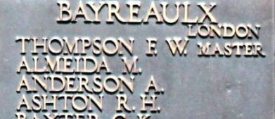 Tower Hill Memorial Ashton