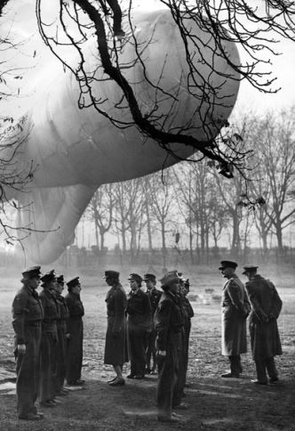 WAAF Balloon Squadron inspection