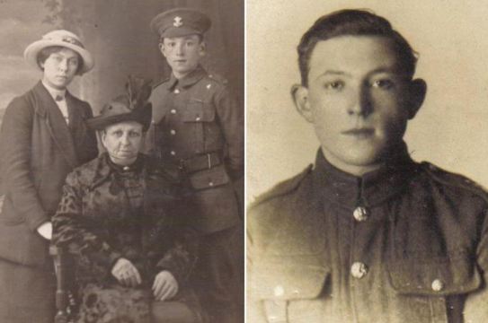 Arthur Henry Bowden and mother and sister.