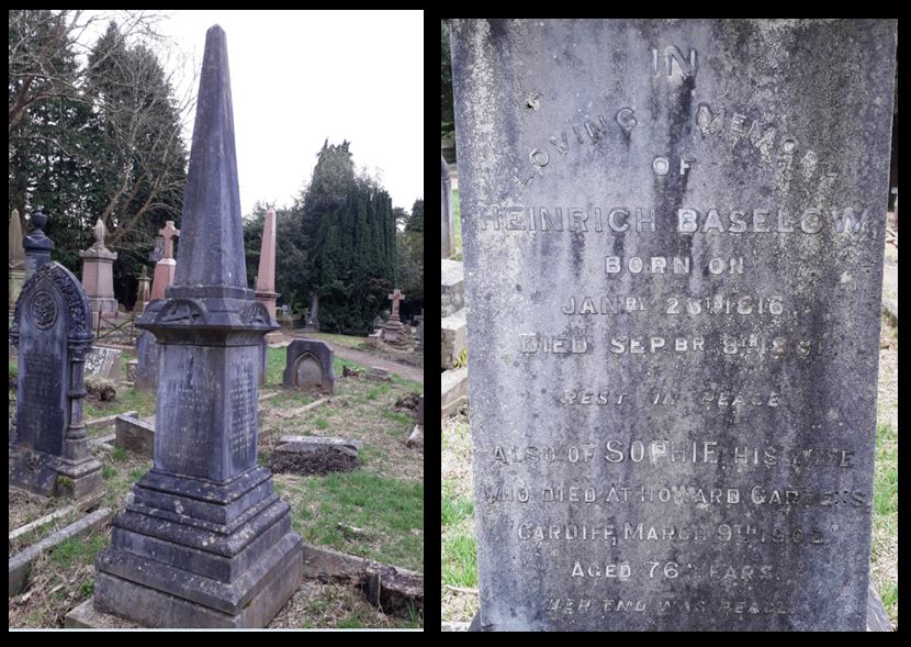 Captain Baselow and Sophie Baselow grave