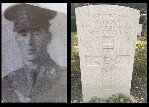 Christopher Brown portrait and grave