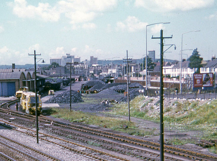 Coal sidings from Pengam Bridge 1974