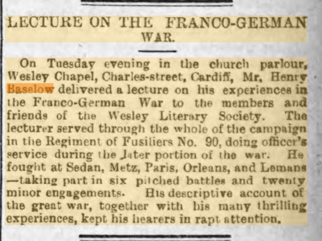 Henry Baselow 23rd Feb 1893