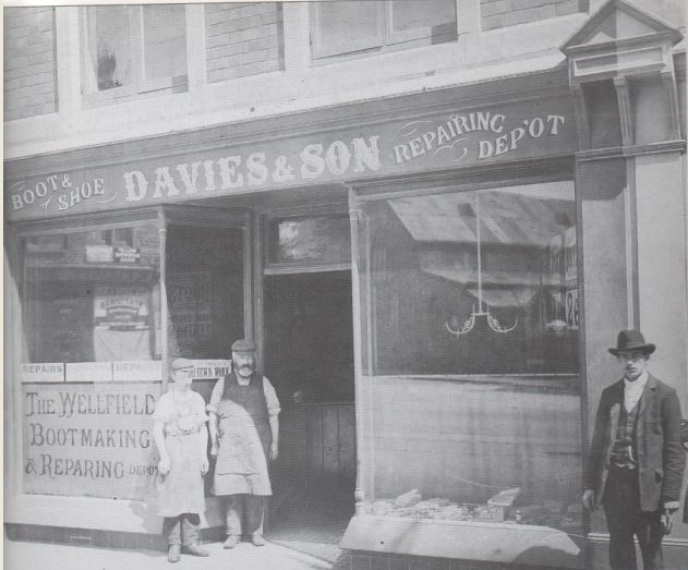 Davies and Son Bootmakers Wellfield Road 1903