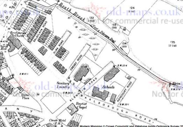 Roath Laundry map 1901
