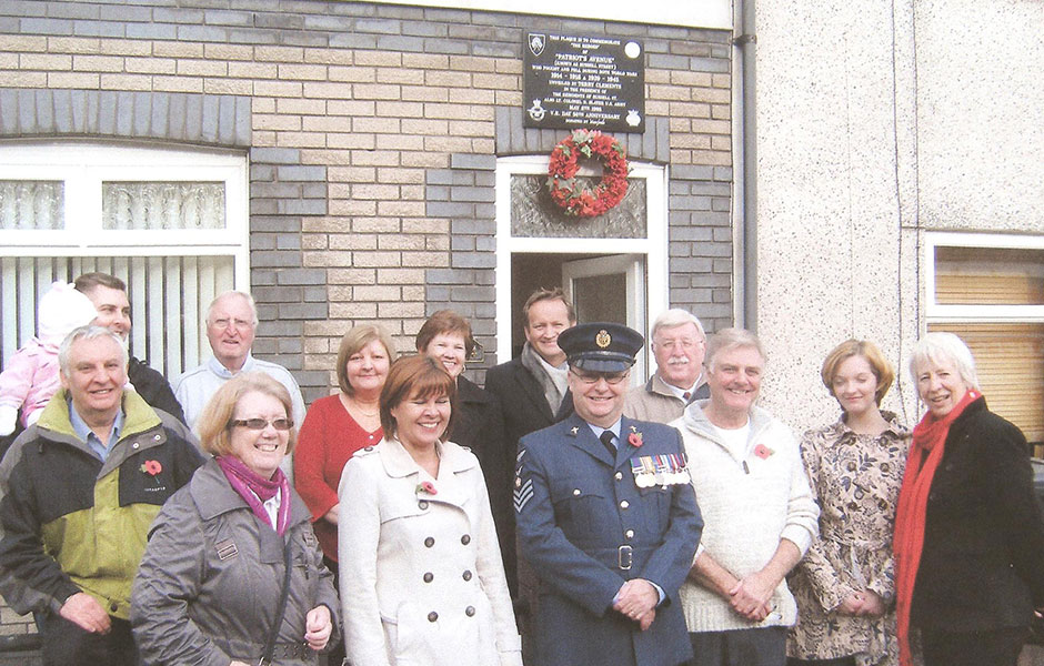 The rededication of the Patriot's Avenue memorial plaque.