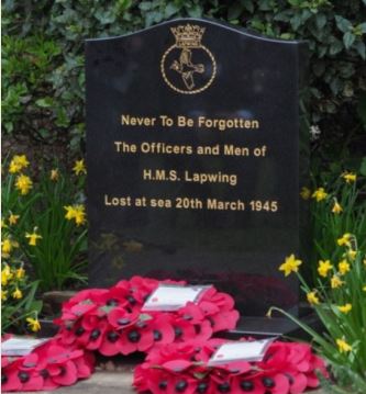 HMS Lapwing Memorial at Saffron Waldron