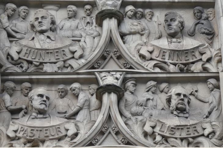 The four scientists Hunter Jenner Pasteur Lister