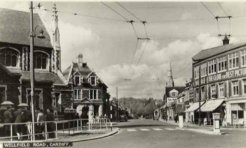Wellfield Road, Roath, Cardiff in 1962