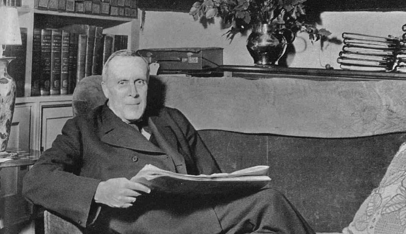 John Sankey relaxing - Illustrated London News