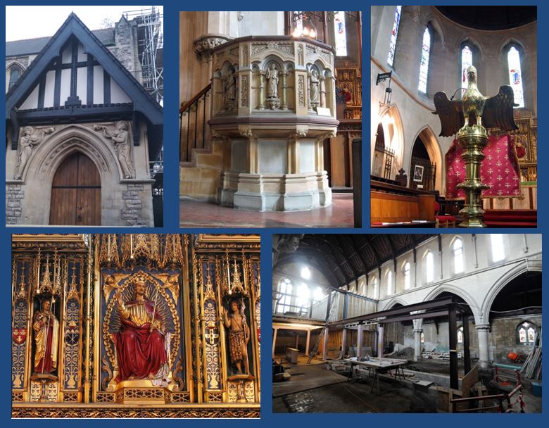 St James the Great, Cardiff interior and exterior