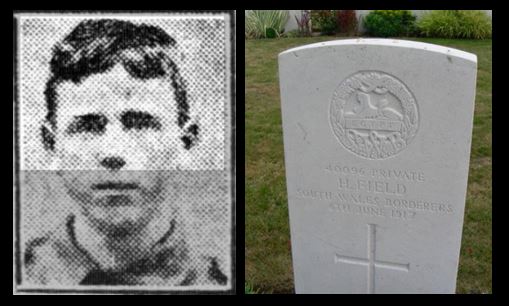 Harry Field Canton, Cardiff picture and headstone