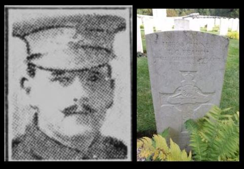 Thomas Onslow Fearby picture and headstone