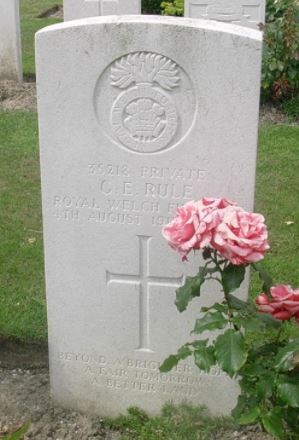 Gerald Edgar Rule 1917 headstone
