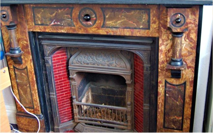 Fireplace at Roath Police Station, Clifton Street, Cardiff