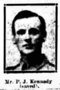 P J Kennedy - saved from te Miura wreck