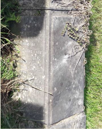 Thomas Davies his headstone