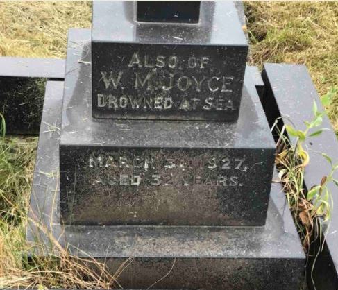 William Joyce on headstone in Milford Haven Cemetery (pic Stewtamrowley)