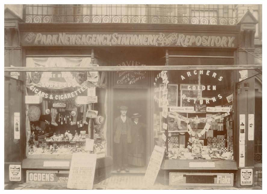 Park Newsagency said to be at 109 Albany Road in 1901
