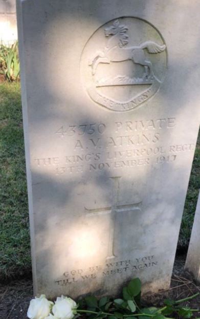 Arthur Vanstone Atkins headstone