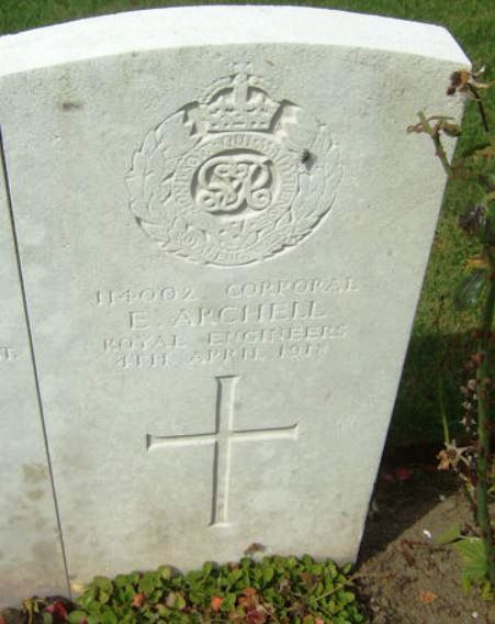 Edwin Archell headstone - Copy