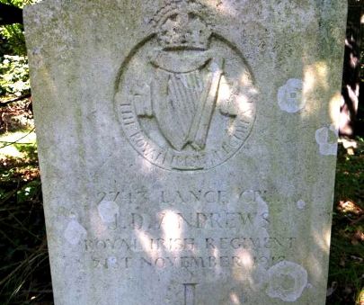 John Daniel Andrews headstone Cathays Cemetery - Copy