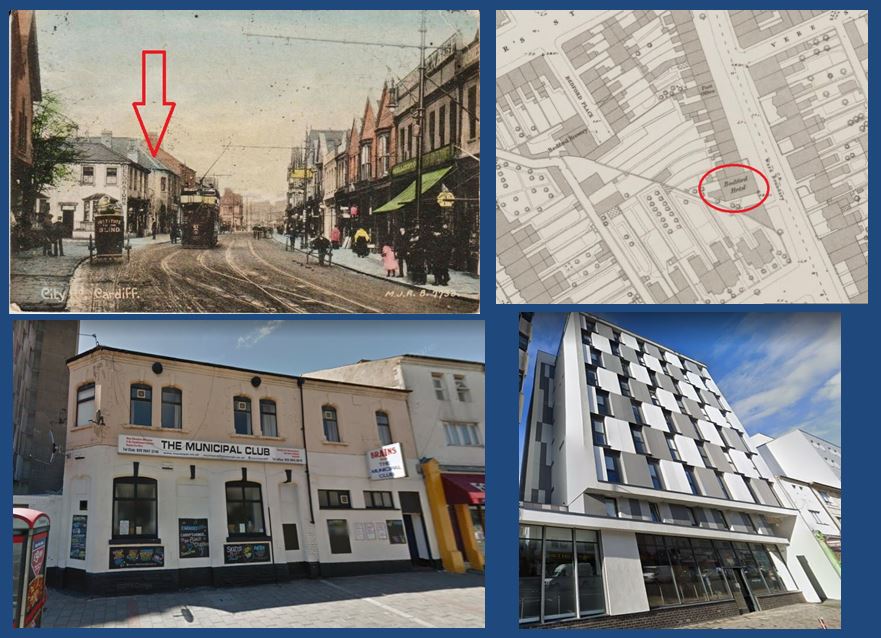 Bedford Hotel, then Municipal Club, 11 City Road, Cardiff