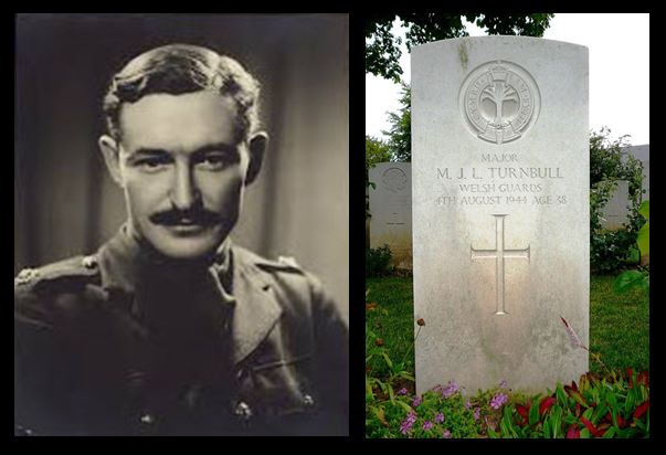 Maurice Turnbul portrait and headstone