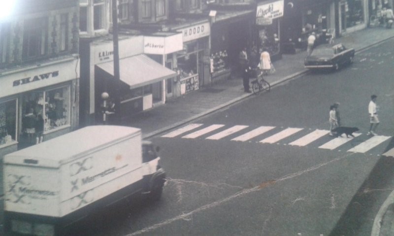 Albany Road 1960s.Taken from top room of the Globe Cinema